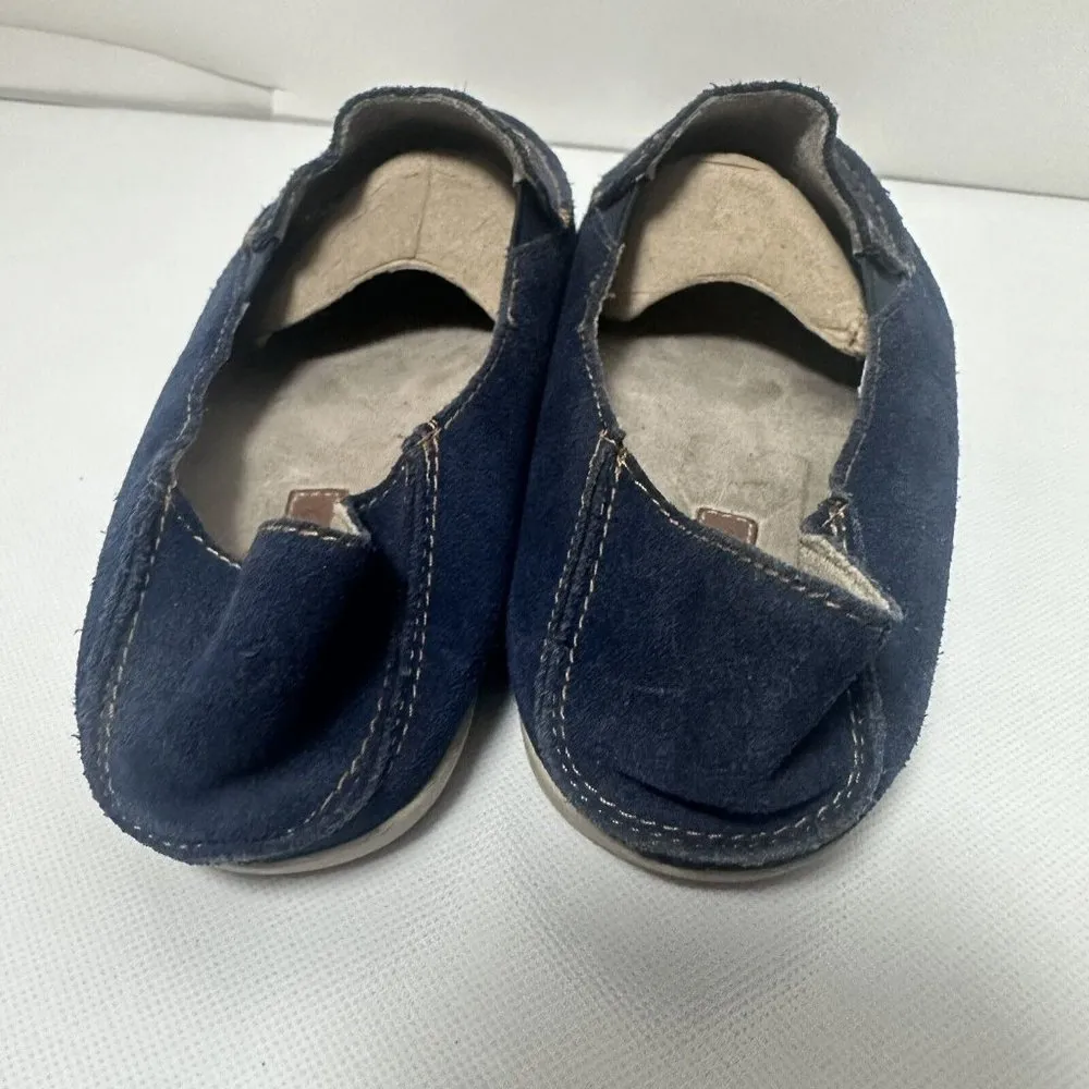 Olukai Loafers Womens Nohea Blue Suede Perforated Flats Slip On Hawaii 10 - Image 5