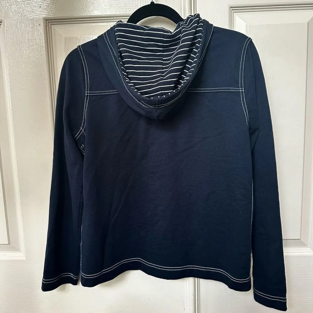 Jones New York Sport navy zip up hoodie - Image 7