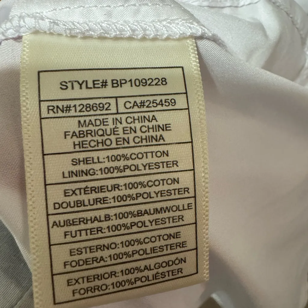 STEVE MADDEN karina elastic waist midi skirt in white- NWT Medium 100% cotton - Image 10