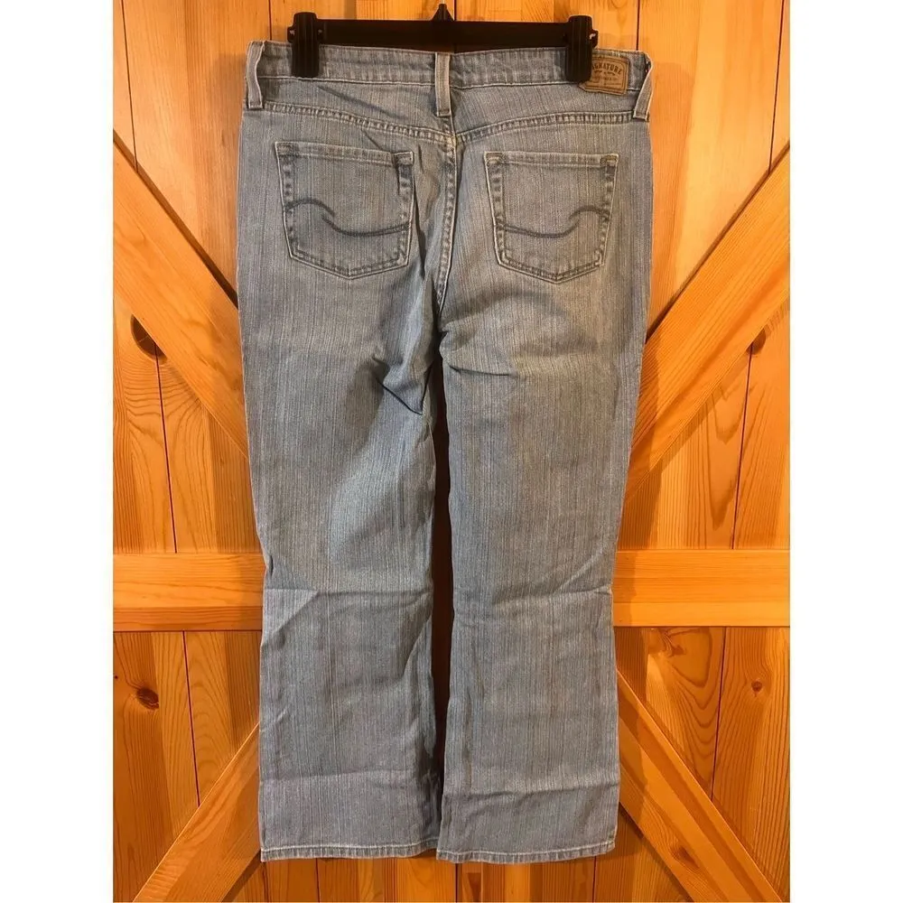 Signature by Levi Strauss & Co. Low Rise Bootcut Jeans Women's 10 Short Blue (13 - Image 3