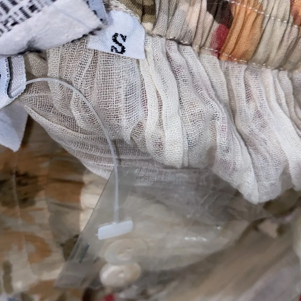 Vintage floral romantic feminine quilted style maxi skirt size small oversized Pink - Image 7