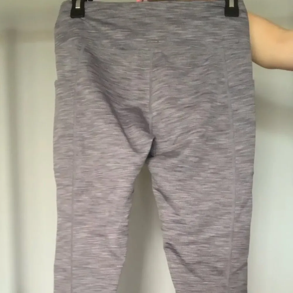 Gray Full-Length Leggings - Image 2