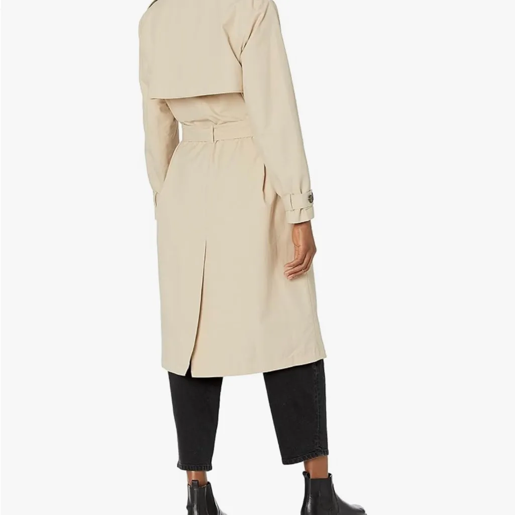 The Drop Women's Classic Beige Trench Coat Size Small - Image 2