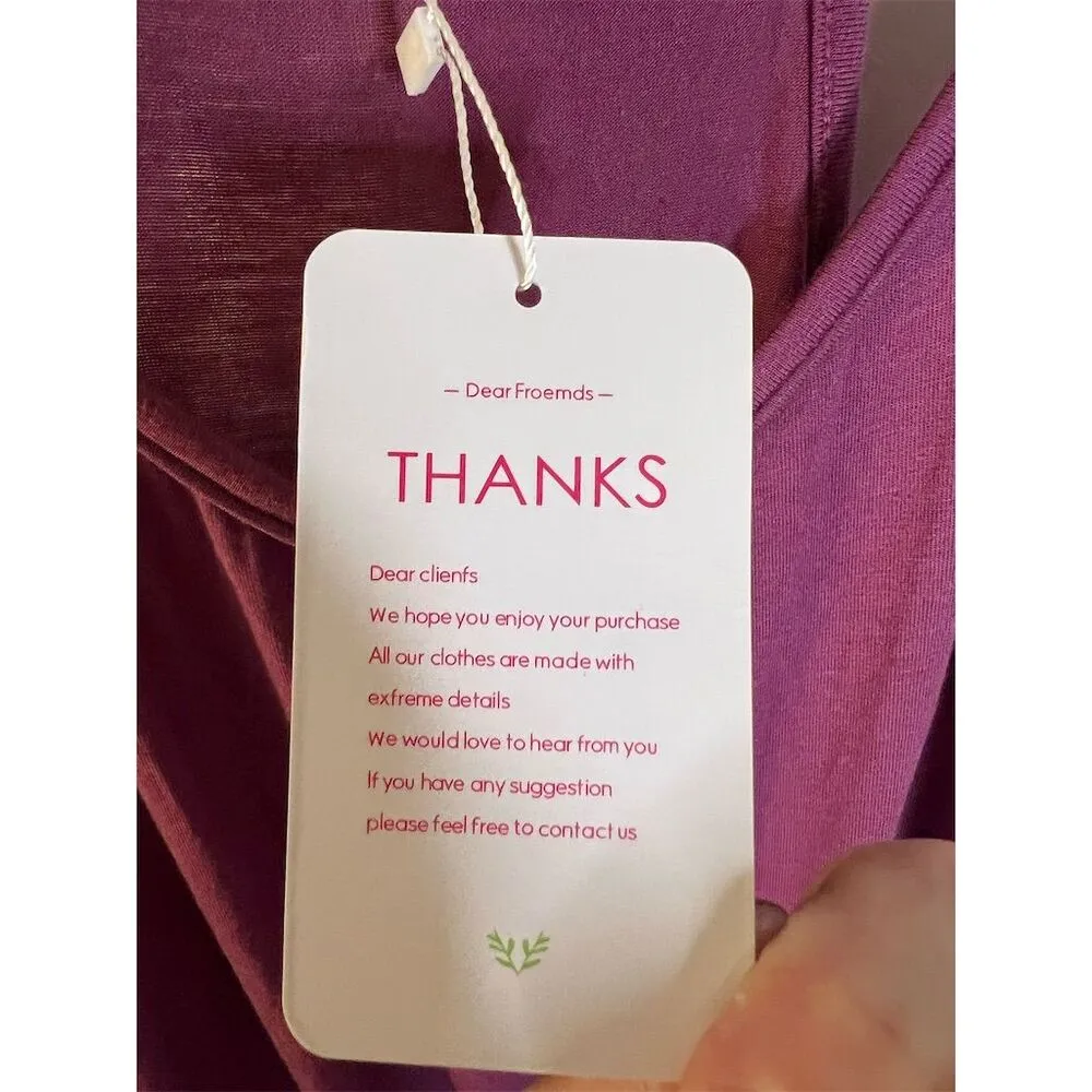 Women's Sleeveless Spaghetti Strap Jumpsuit Purple Size L Standard Casual Size L - Image 4