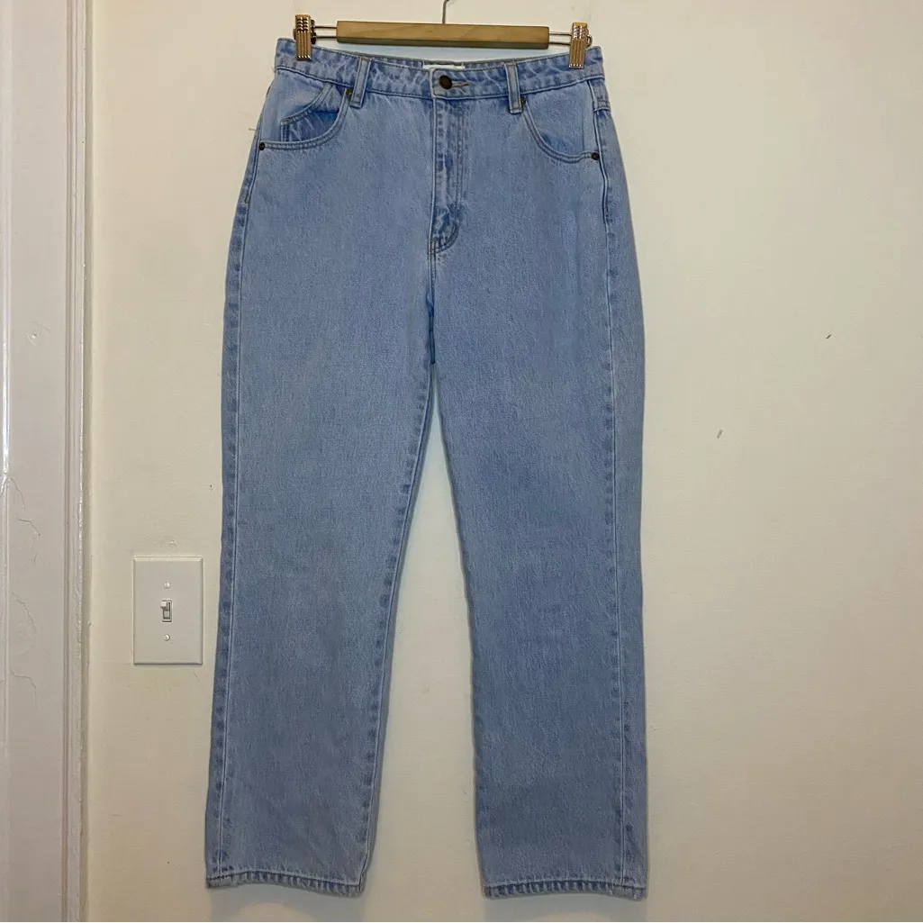 ROLLA’S The Original Straight Leg High Rise Jeans Sunday Blue Light Blue Sz 29 - Image 3
