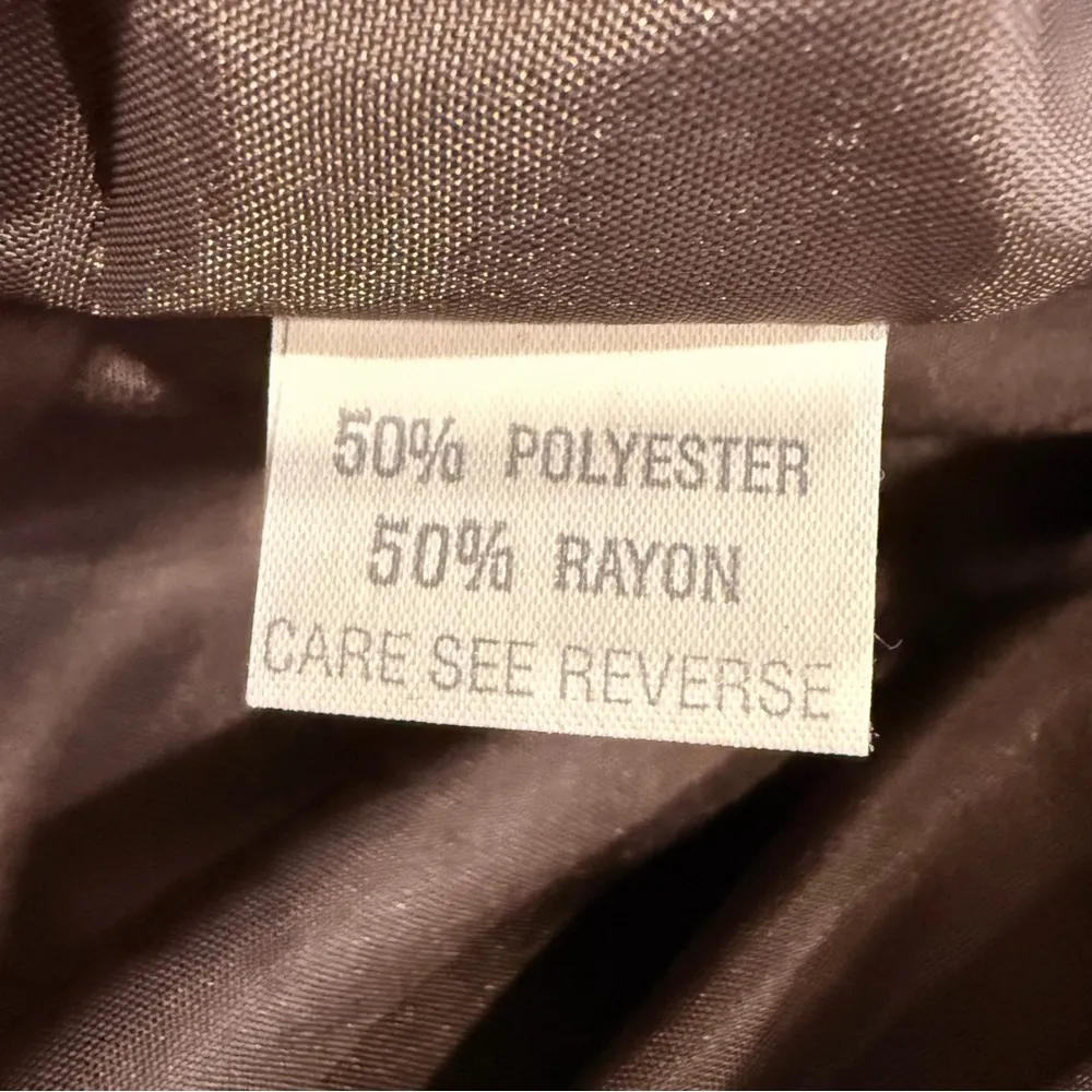 Vintage Y2K Georgiou Studio Skirt Suit Brown Windowpane Blazer Office Size 14,10 - Image 11