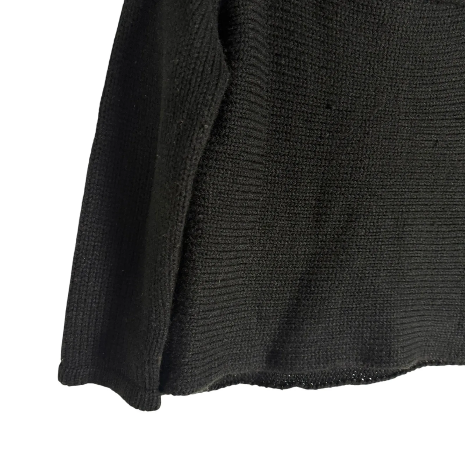 Seek The Label Black Chunky Knit Cowl Neck Long Sleeve Pullover Sweater Size S - Image 4