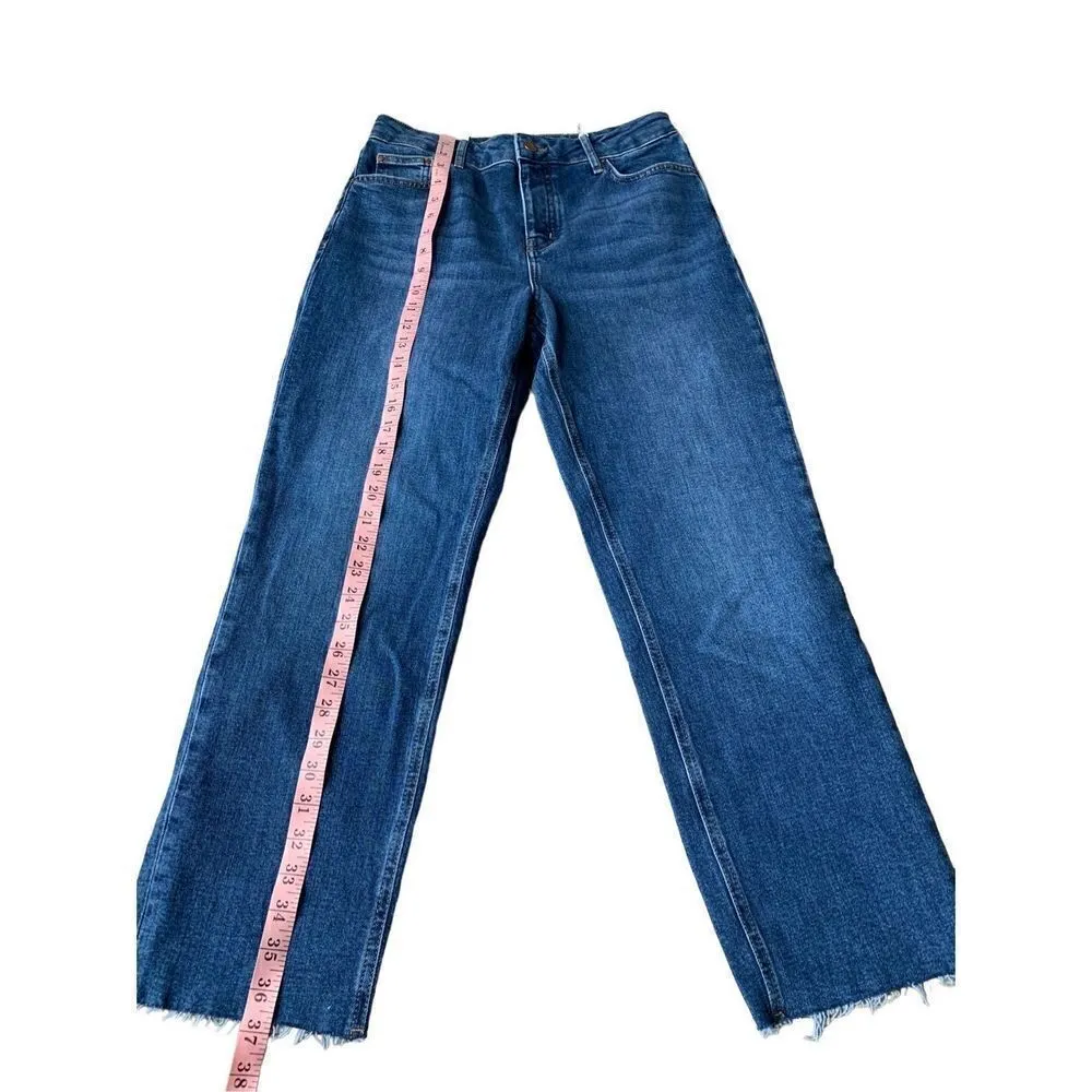 Boden Denim Straight Leg High Rise Jeans in color Indigo Blue Size 8 - Image 12