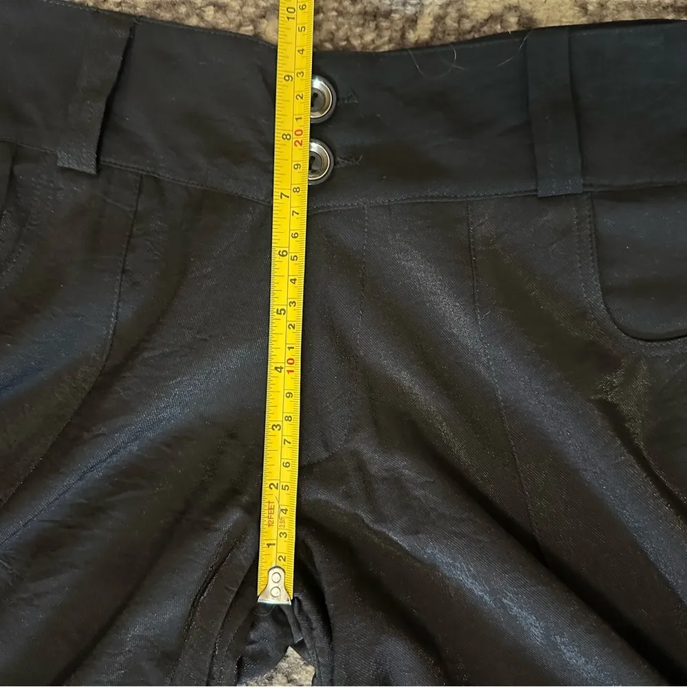 By Deep Los Angeles Vintage Y2K Women’s Size M Black Wide Leg Cropped Pants Size M - Image 6