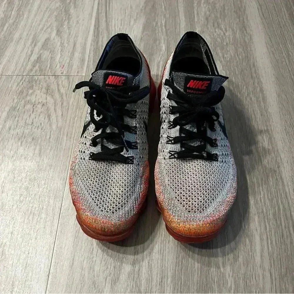 Nike Air Vapormax Wolf Grey Bright Crimson (Women’s) 849557-026 Size 8 - Image 3