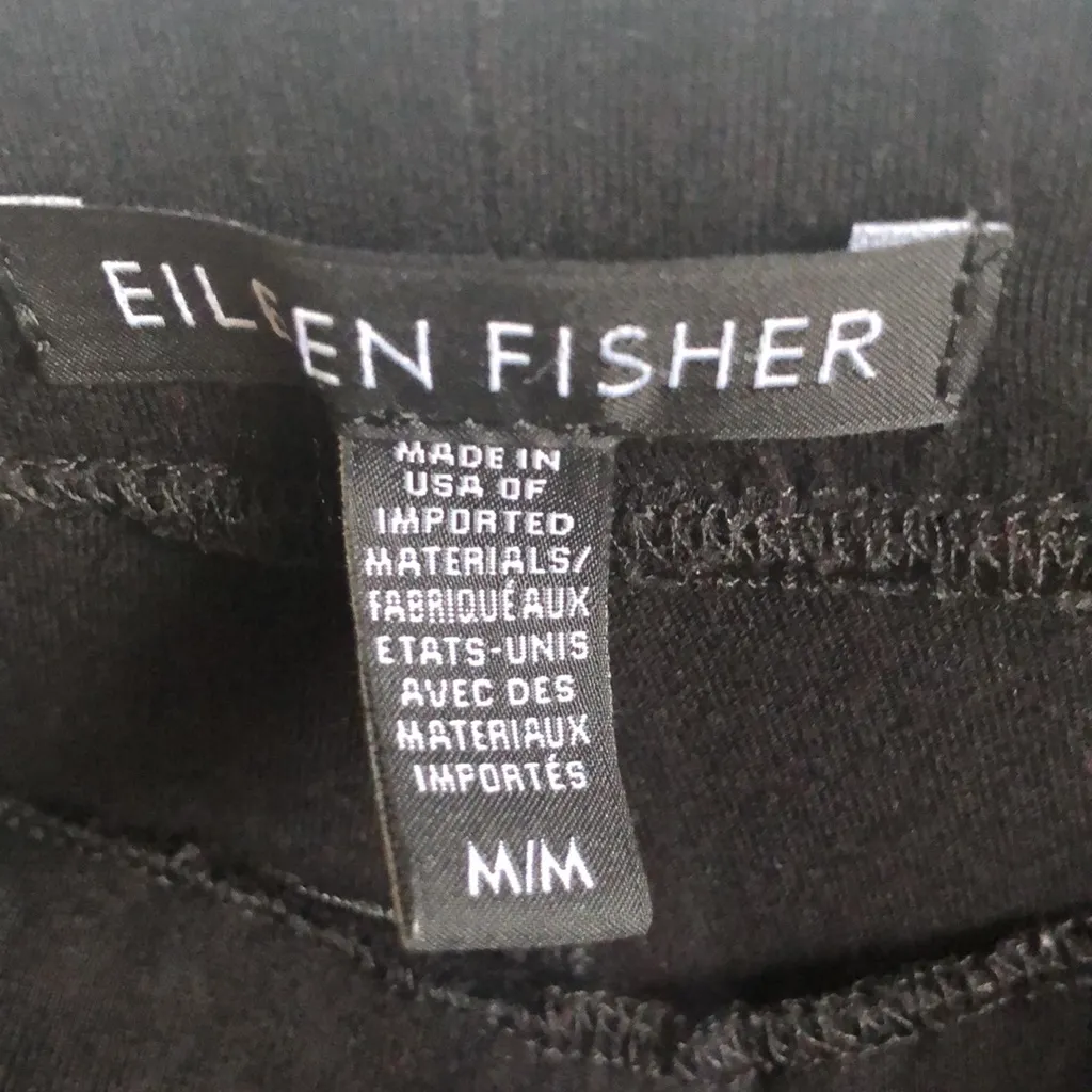 EILEEN FISHER Classic Black Leggings. - Image 4