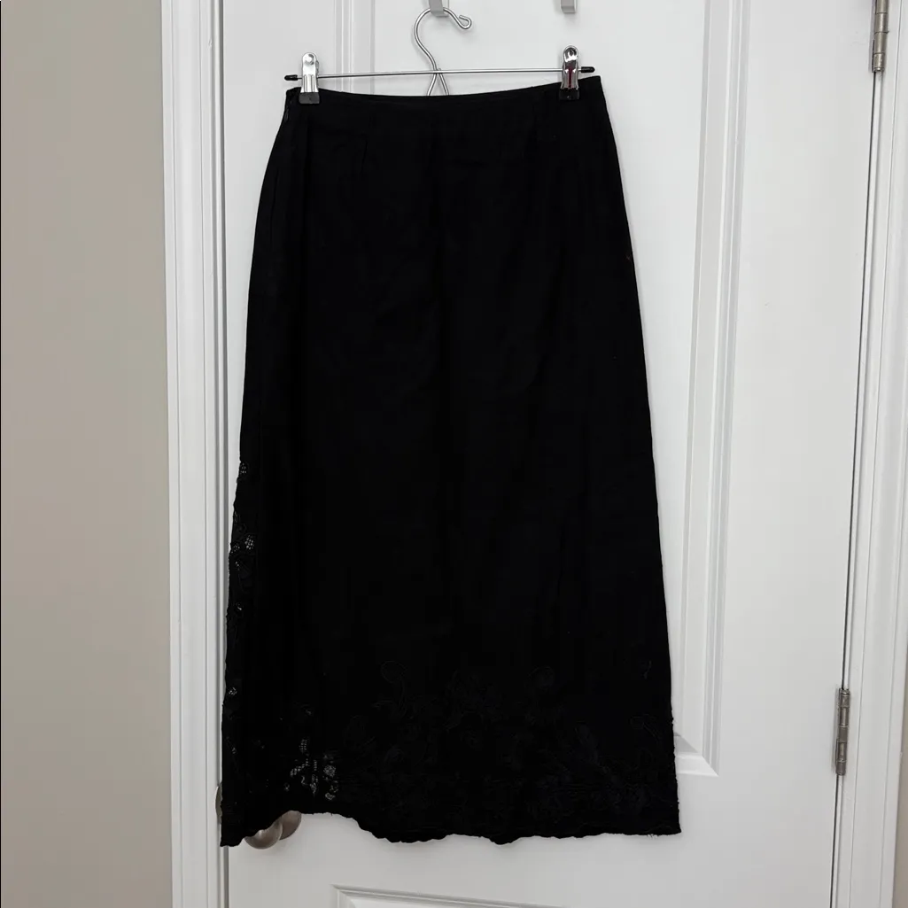 Sea New York Baylin lace FULL MATCHING SET Vest and Skirt Black Size XS - Image 13