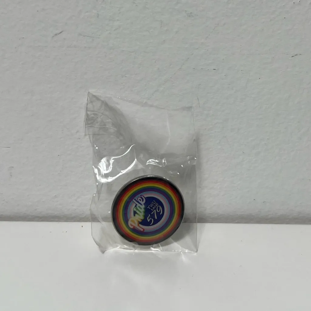 JetBlue TWU Local 579 Flight Attendant Union LGBTQIA+ Rainbow Pride Enamel Pin Blue - Image 8