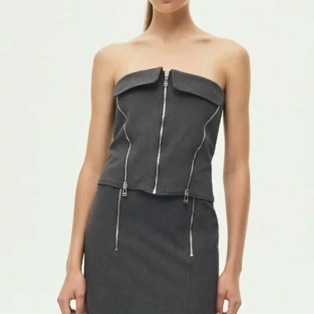 NWOT ZARA ZW COLLECTION BUSTIER TOP 8233/486 Bloggers Fave Small - Image 6