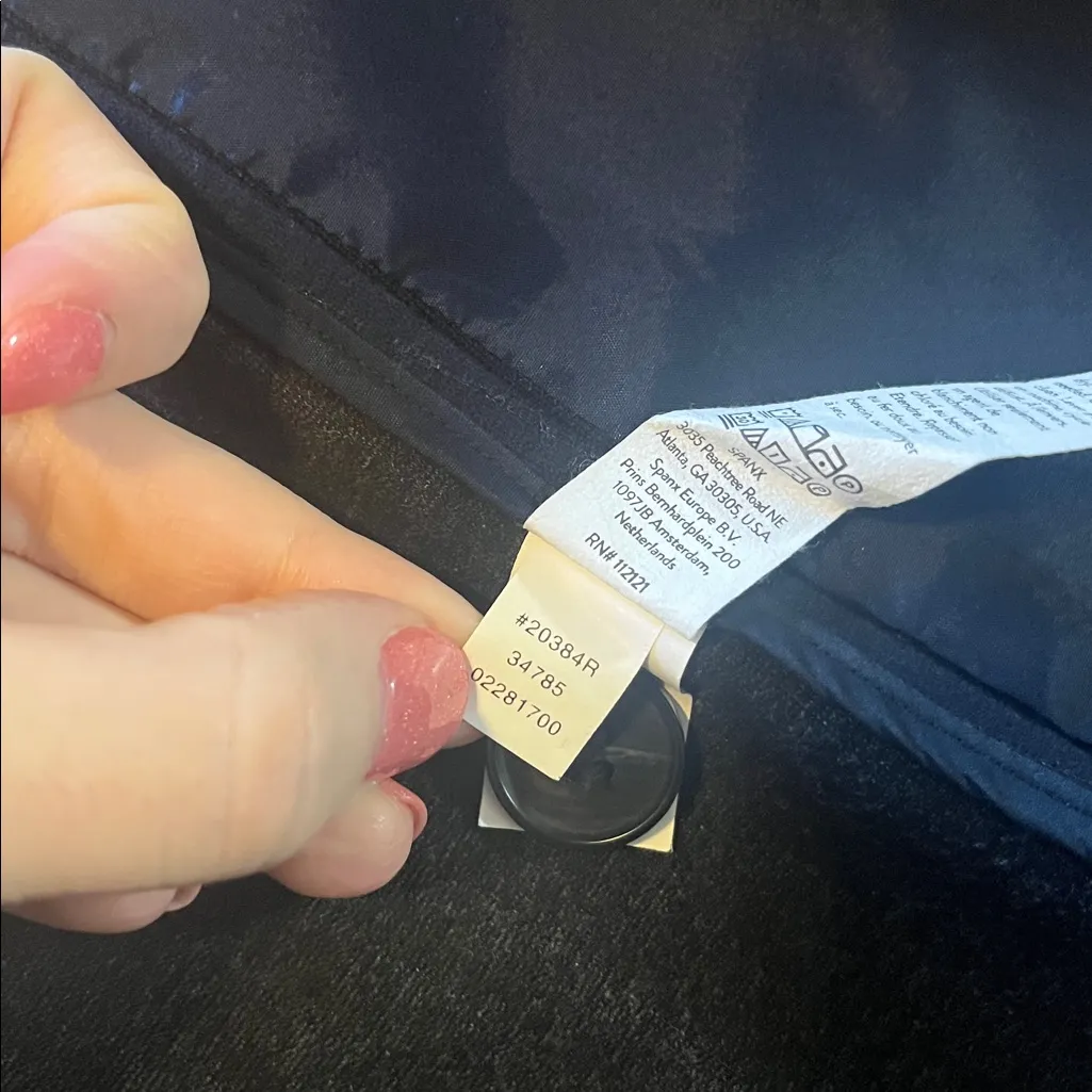 Spanx Navy Blue The Perfect Collarless Blazer Sz L - Image 8