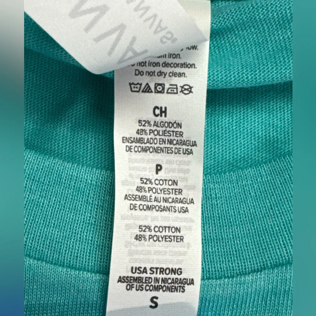 Canvas‎ + Bella Dog Mom T-Shirt Size Small Turquoise Luv The Paw - Image 6