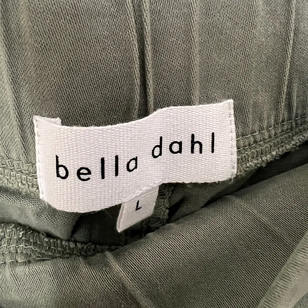 NWT Bella Dahl Green Cotton Blend Pocket Jogger Large Everyday Casual Staple - Image 8