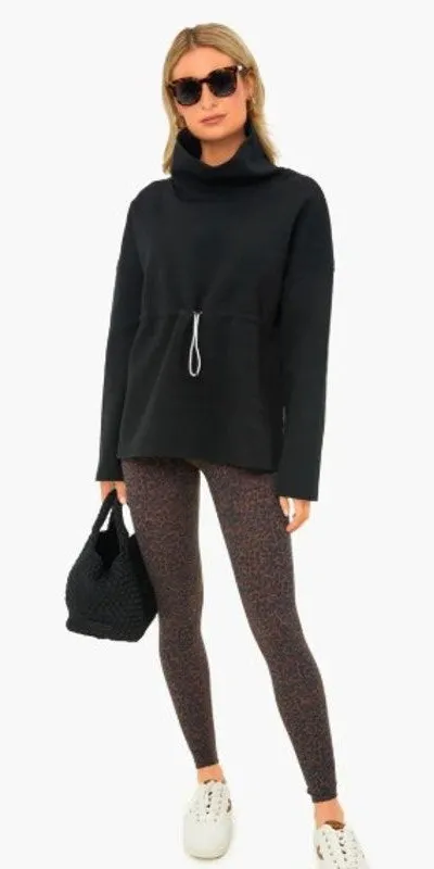 Varley Barton Funnel Neck Drawstring Sweatshirt Women’s Sz. S - Image 1