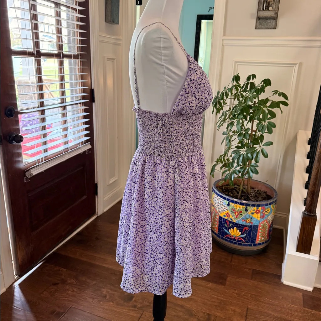 Jolie & Joy EUC Floral Purple Sundress with Padded Top and Adjustable Straps Size undefined - Image 3