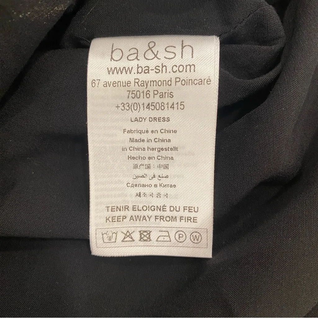 🌟BA&SH🌟 KIVY METALLIC FIL COUPE FLORAL WRAP EFFECT MINI DRESS SZ XS $495 - Image 9