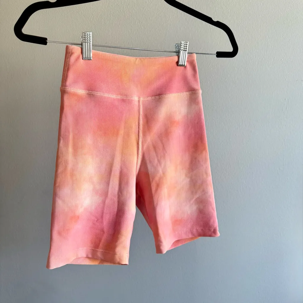 White Fox Cali Babe Cropped Sweater & Biker Short SET, Pink Sunset | Size Small - Image 10