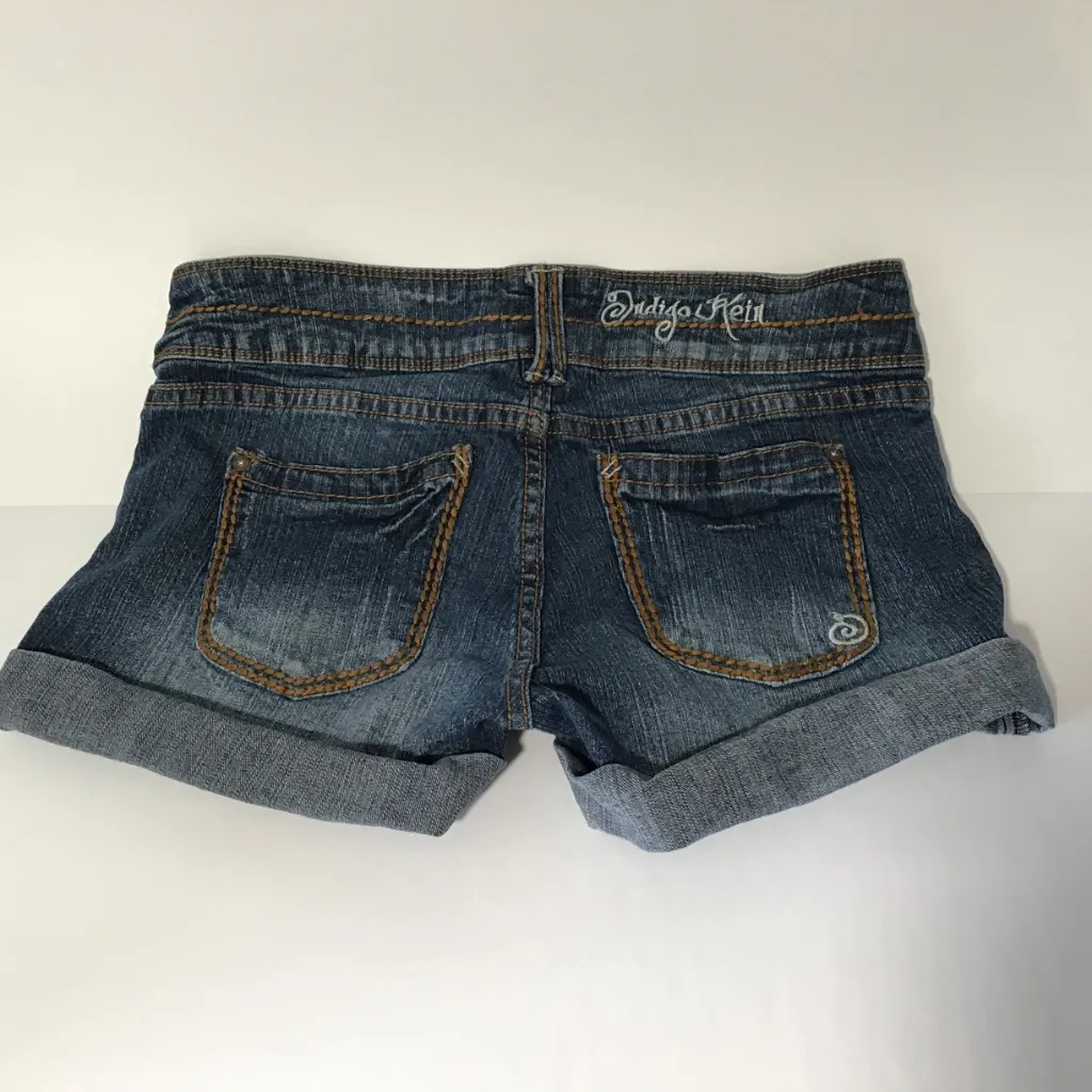 Indigo Rein Ladies Size 7‎ Cuffed Hem Shorts Blue - Image 4