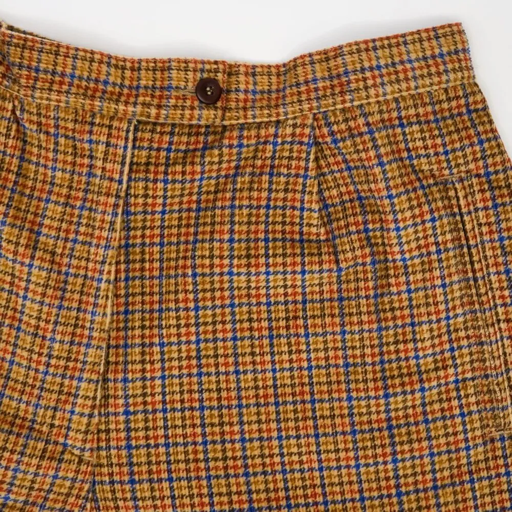 Vintage 80s Liz Sport Hip Haberdashery Plaid Corduroy Shorts - Image 5