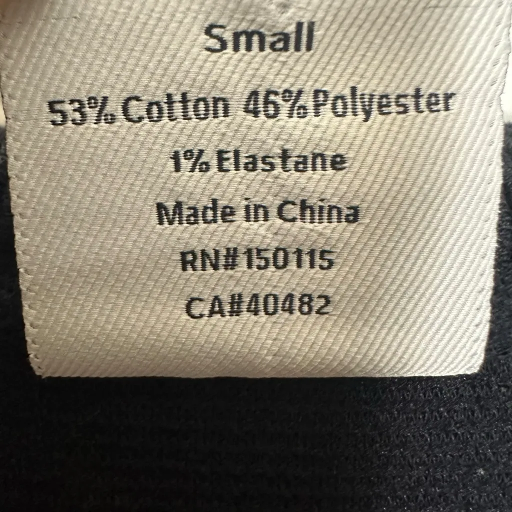 Varley Vine Half Zip Pullover Sweatshirt Sweater in Black Size Small Oversized - Image 16