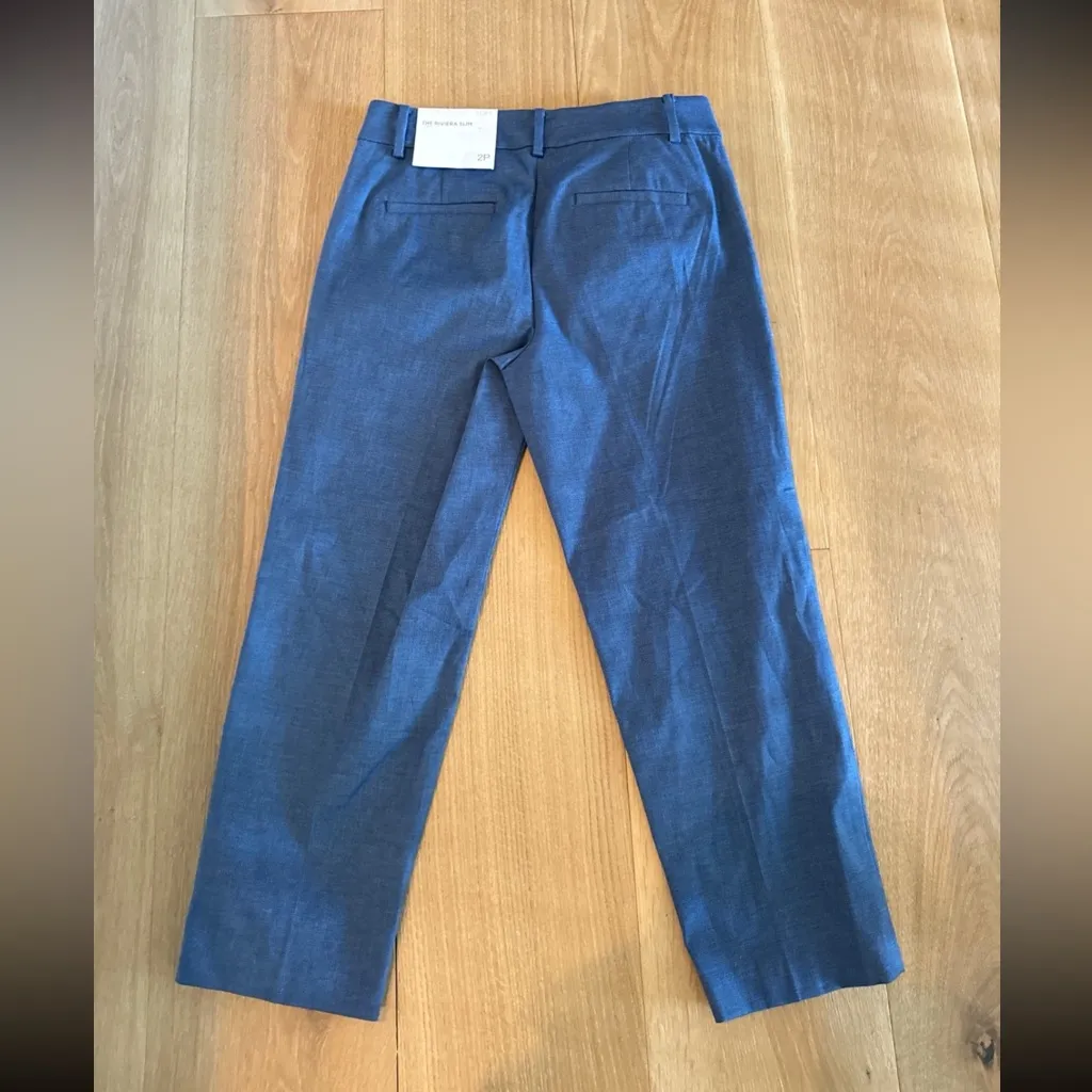 NWT Loft Chambray The Riviera Slim Pant - Image 4