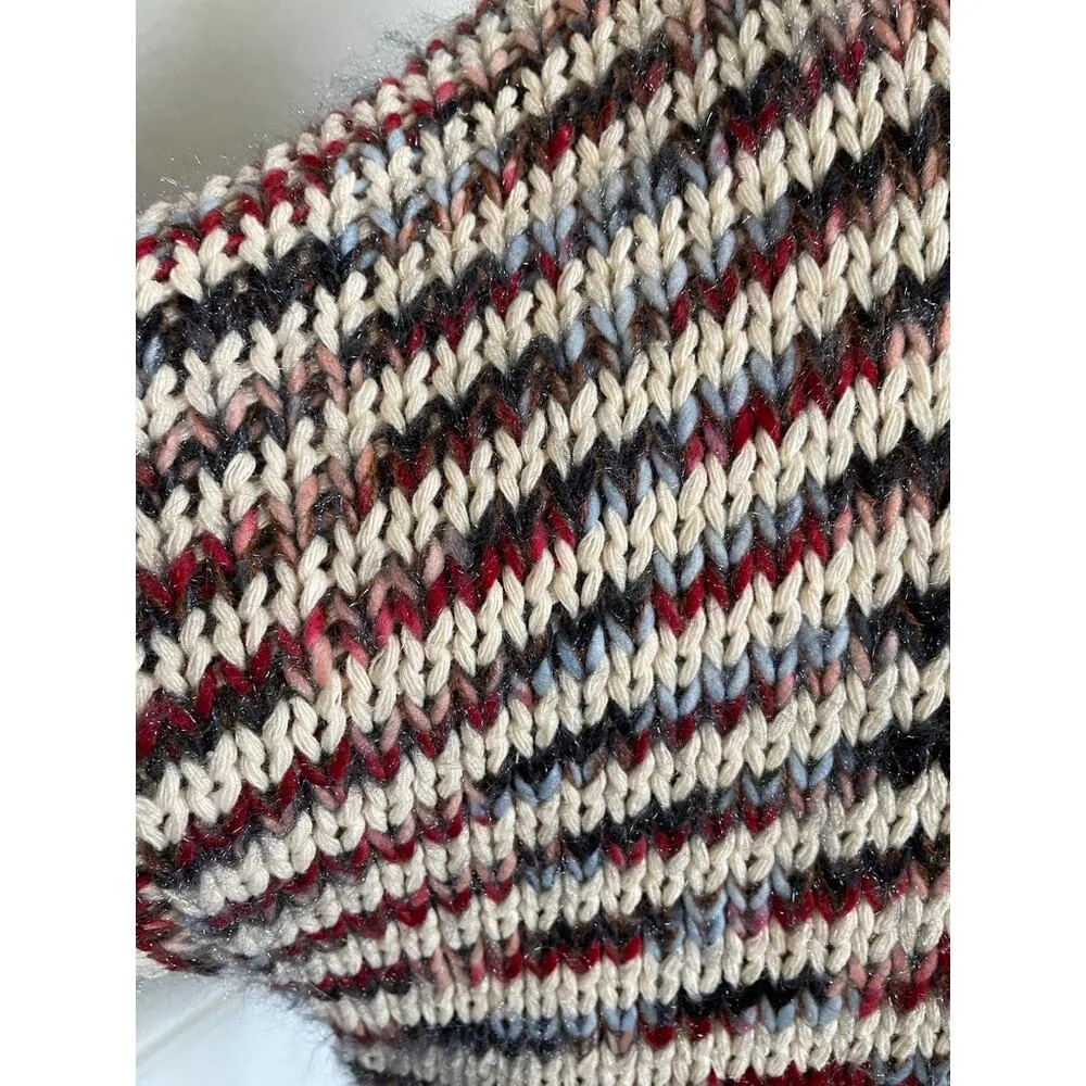 Lumiere Striped Pullover Knit Multi Colored Sweater Size M - Image 4