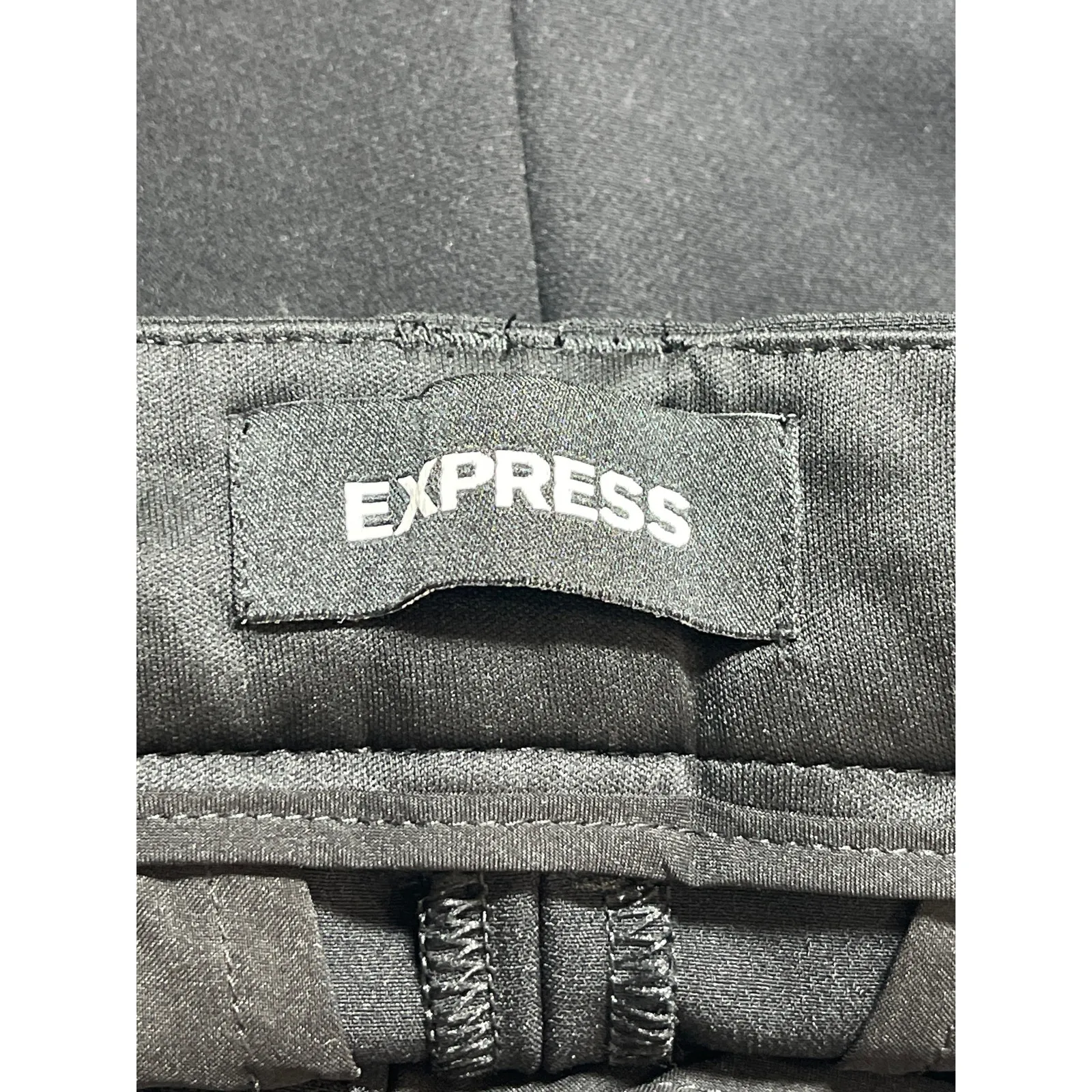 Express Editor Boot Women's Black Low Rise Straight Trouser Dress Pants Size 2R - Image 4