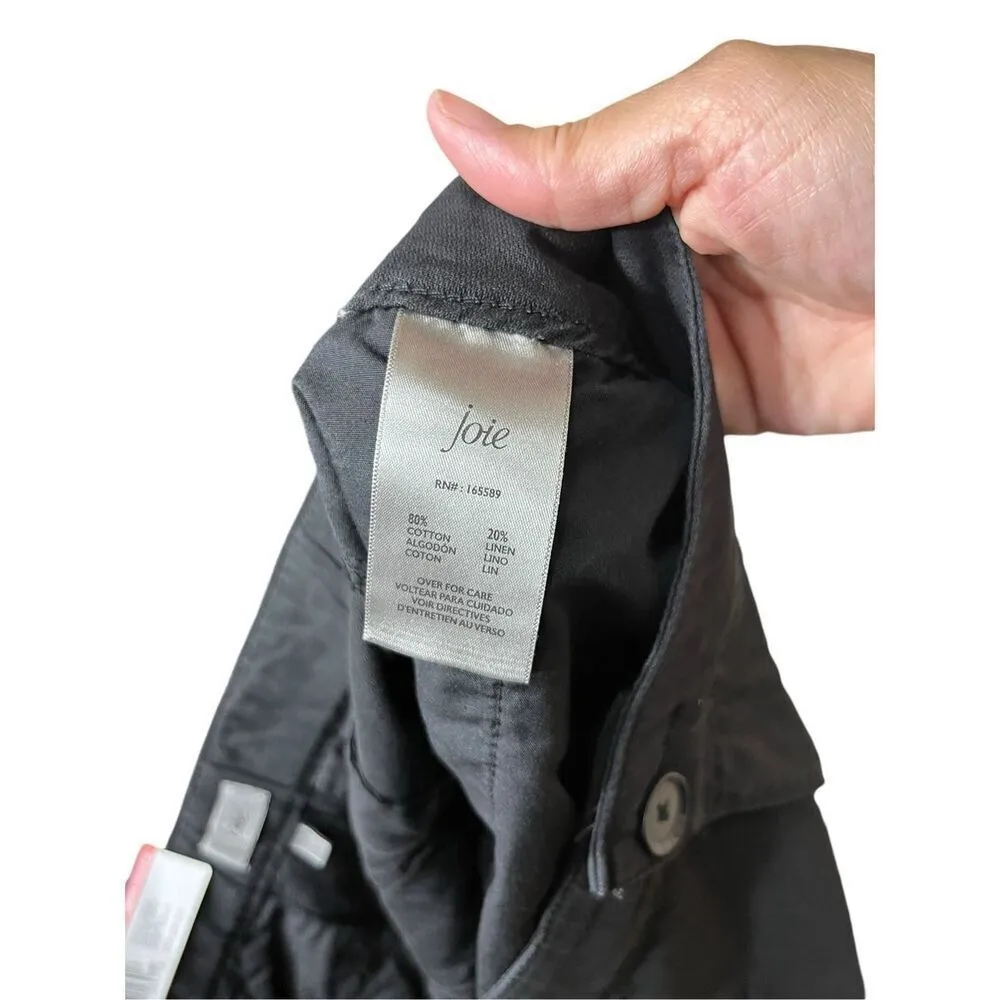 Joie Ladies High Rise Black Linen Blend Pleated Shorts‎ Size XL NWT - Image 8