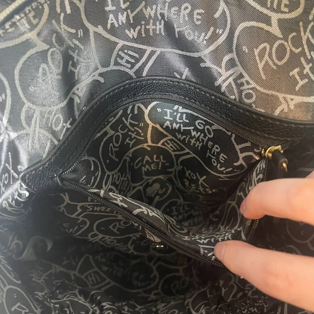 Betsey Johnson  Black and White Studded Purse - Image 13