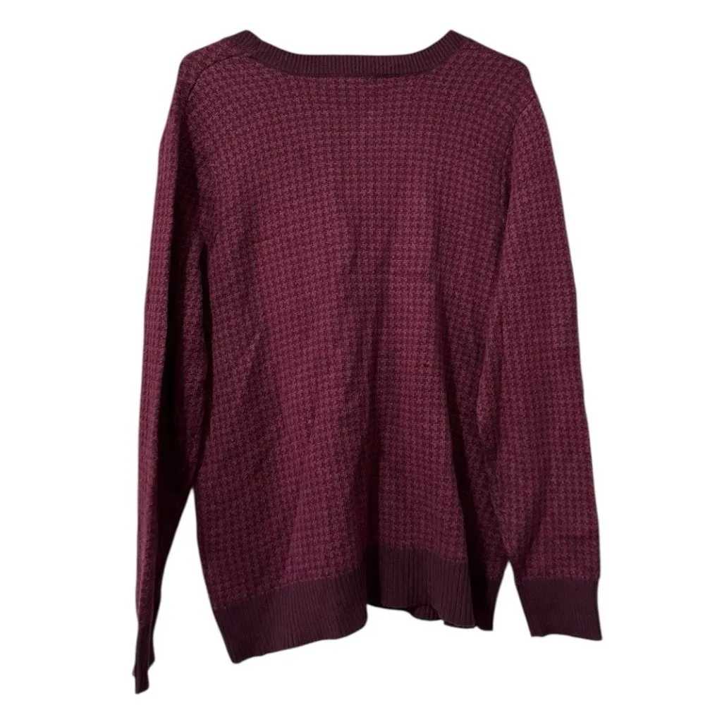 Eddie Bauer Women Size TXXL Cardigan Sweater Button Down Ruffles‎ Long NWOT VTG - Image 2