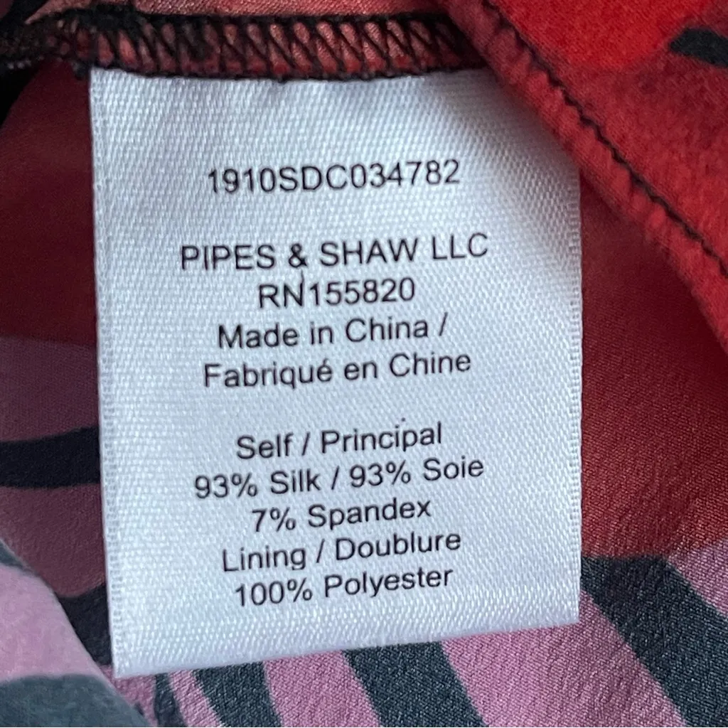 Veronica Beard Size 0 Silk Pevero Ruched Floral Button-Front Top - Image 8