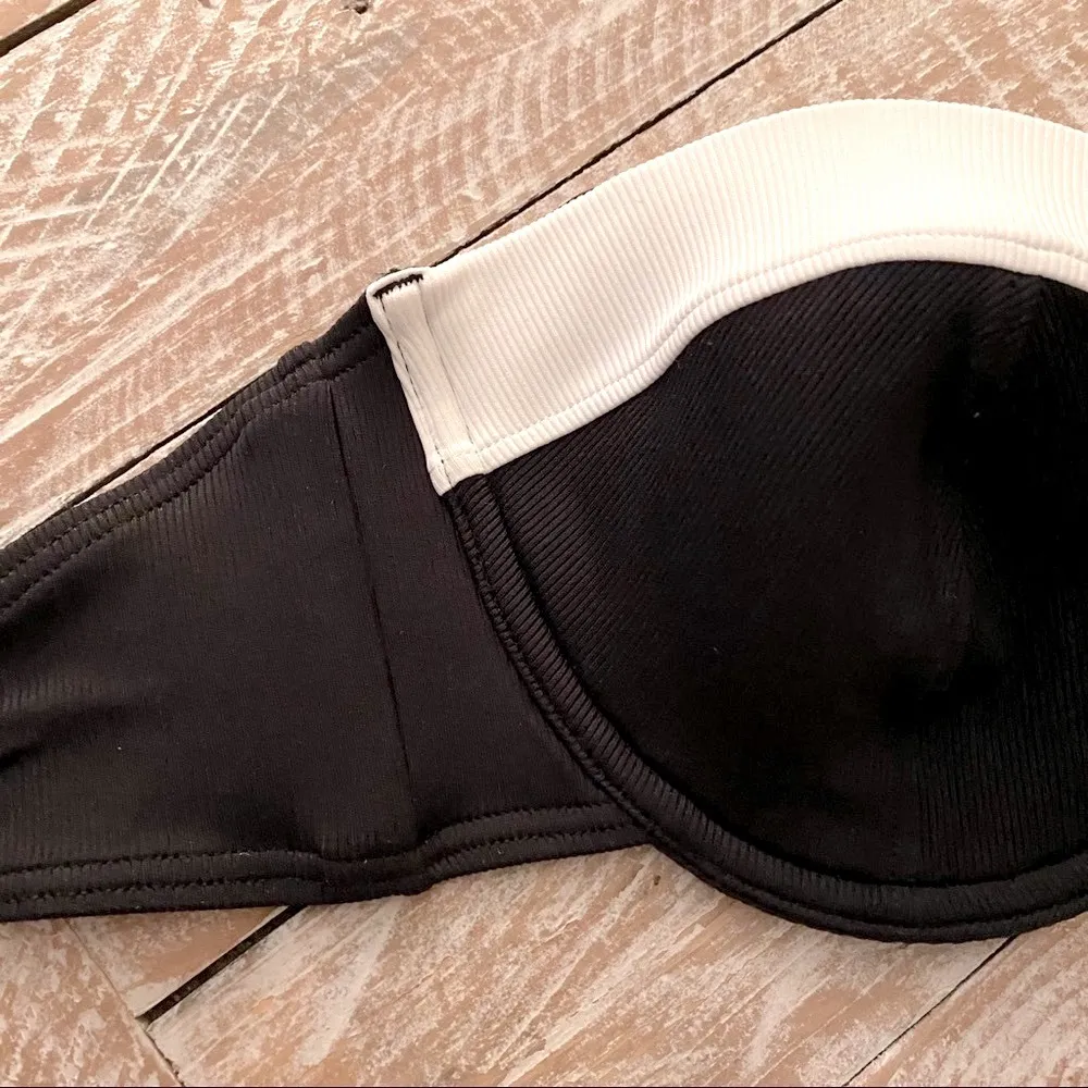 🏄‍♀️Volcom Simply Solid Ribbed Bikini Top🏄‍♀️NWT - Image 5