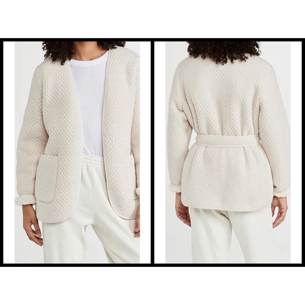 💕MOTHER💕 The Puffer Robe Sweater Jacket Textured Knit Sherpa Warm Bodies NWOT Size M - Image 8