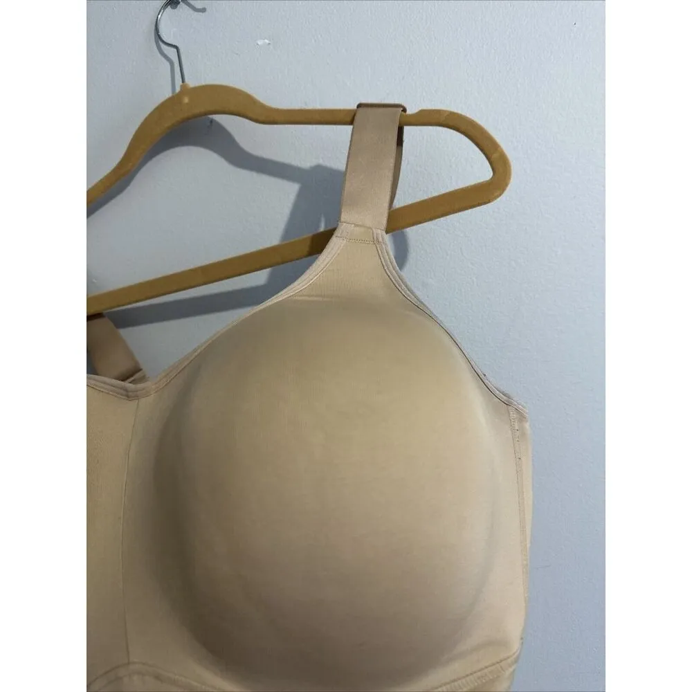 Livi 40H Womens Bra Comfort Adjustable Underwire Beige Nude Stretch Wide Straps - Image 4
