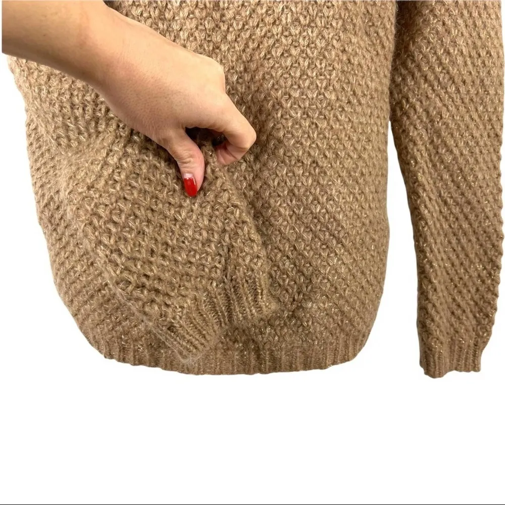 Anthropologie Lineamaglia Open Front Mohair Wool Blend Cardigan Sweater Italy S - Image 16