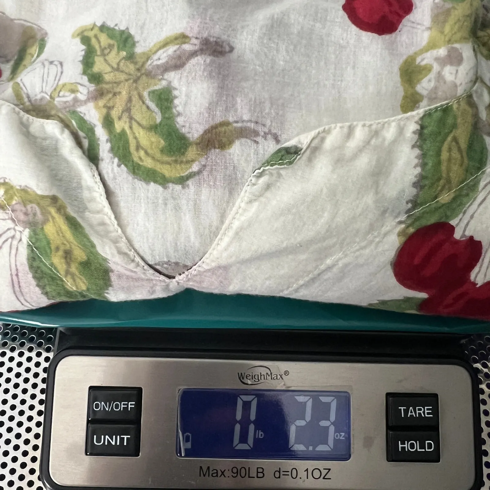 Couleur Nature by Bruno Lany Hand Printed Womens Novelty Print Top Size Large Red - Image 11