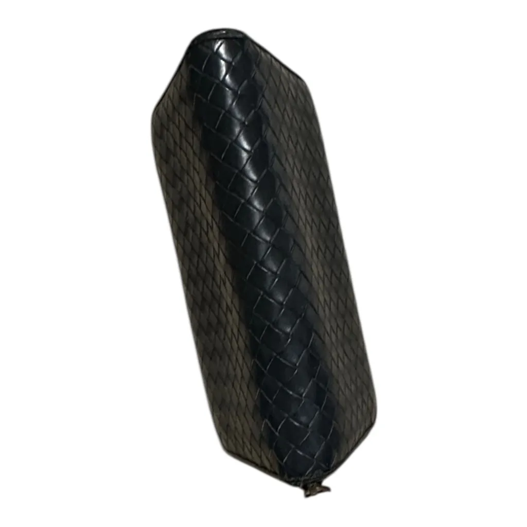 Bottega Veneta Woven Navy Blue Italian Leather Wallet - Image 5