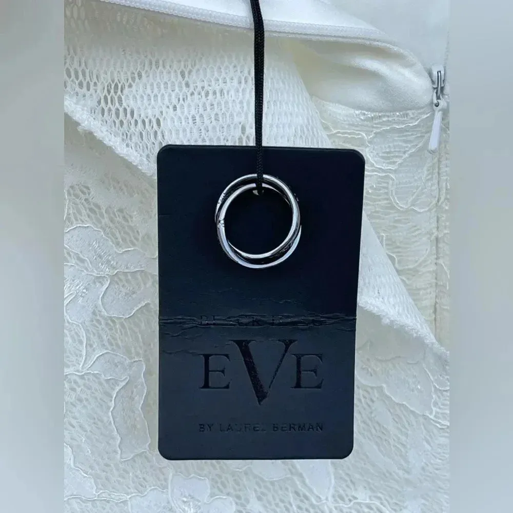 BLACK HALO EVE WHITE LACE SEDONA DRESS SIZE 8 - Image 12