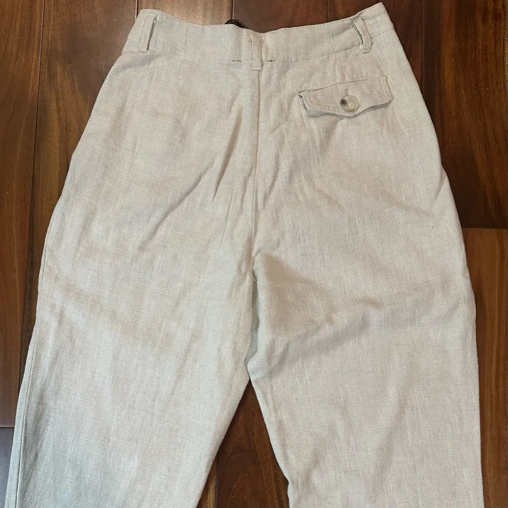 JLUXLABEL Highwaisted Linen Blend Trousers - Image 12