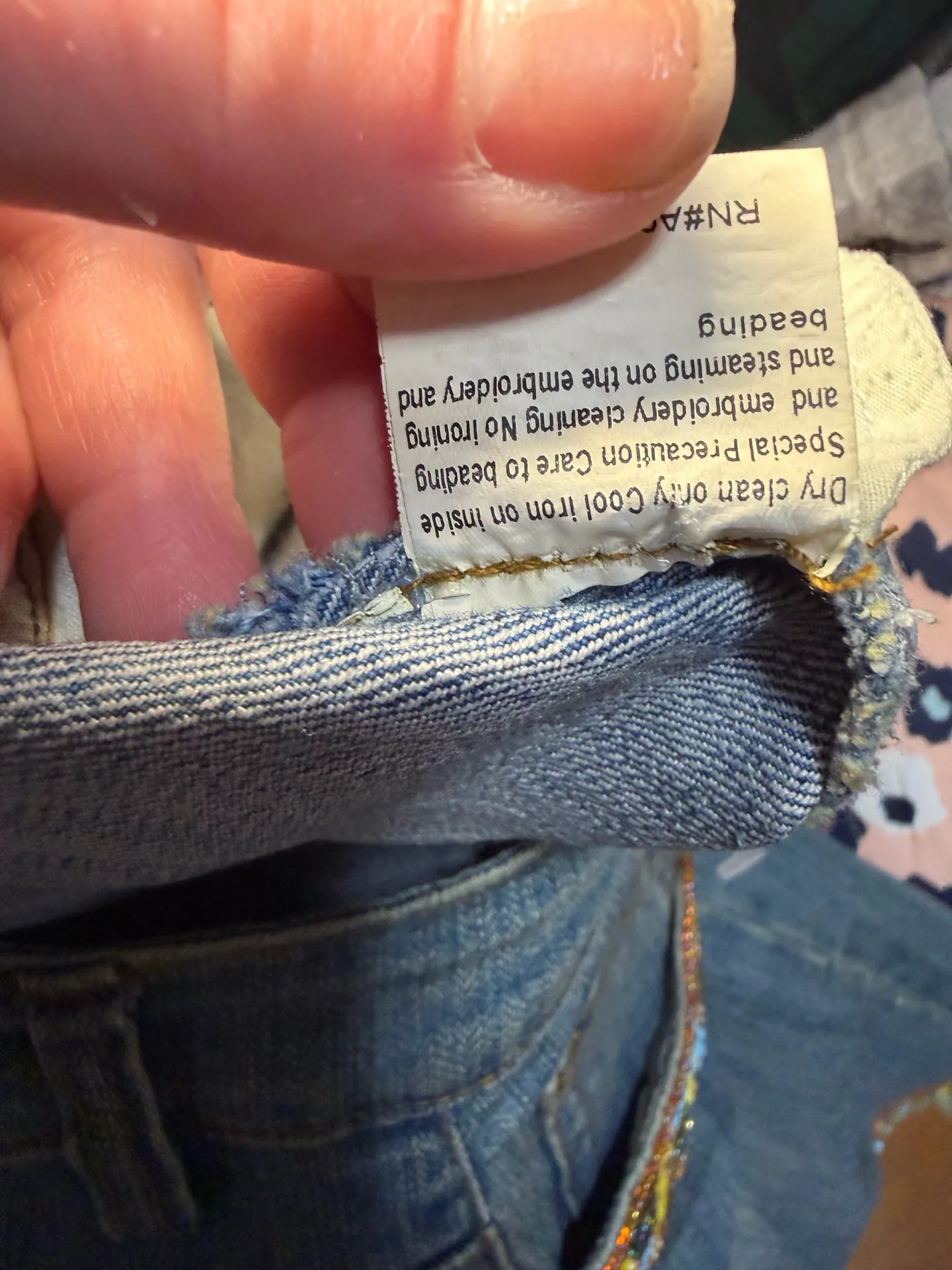 Boston Proper Beaded Tribal Boho Ankle Jeans Size 10.  - Image 5