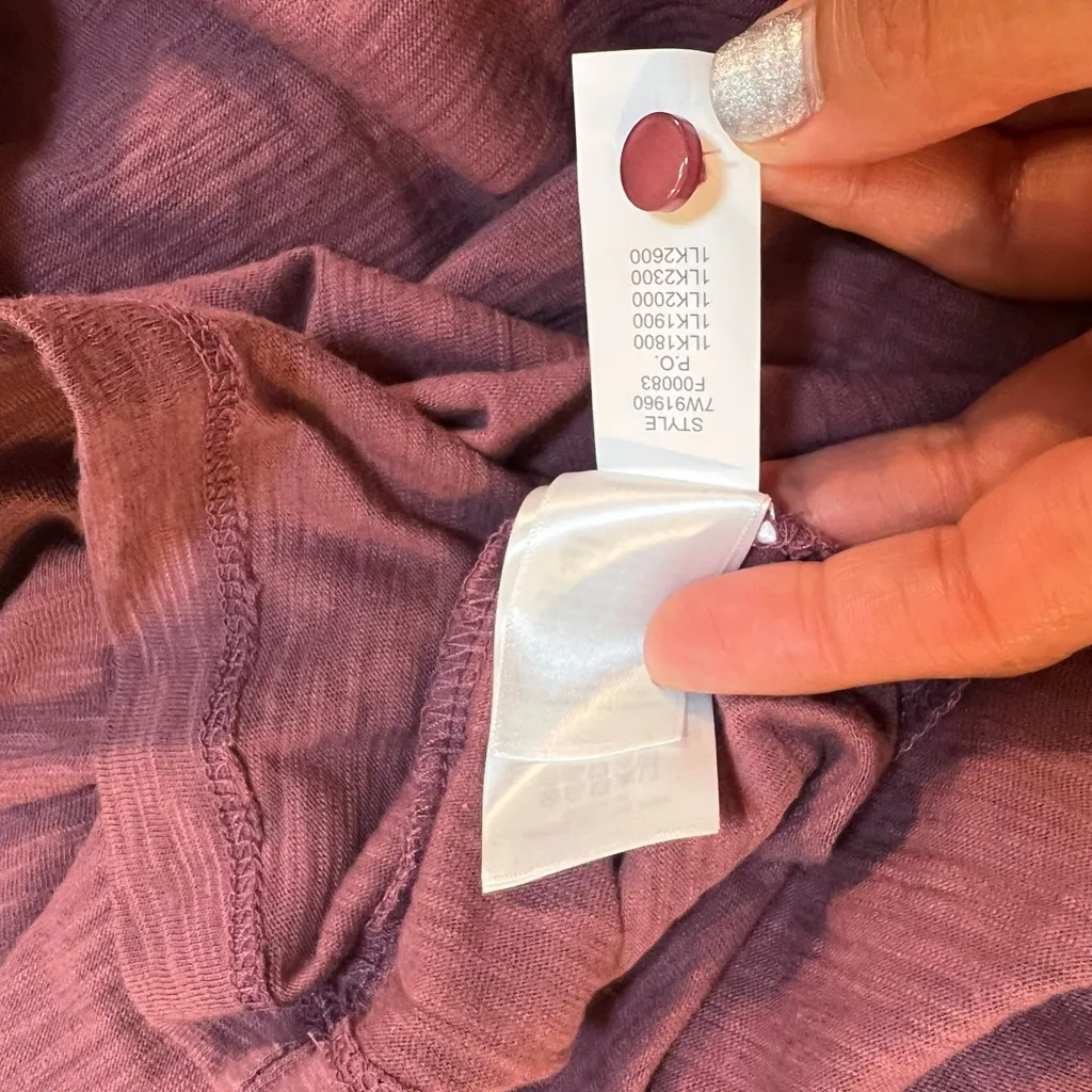 Lucky Brand Purple Mauve Smock Dress, Racerback, Maxi, Size Large - Image 11