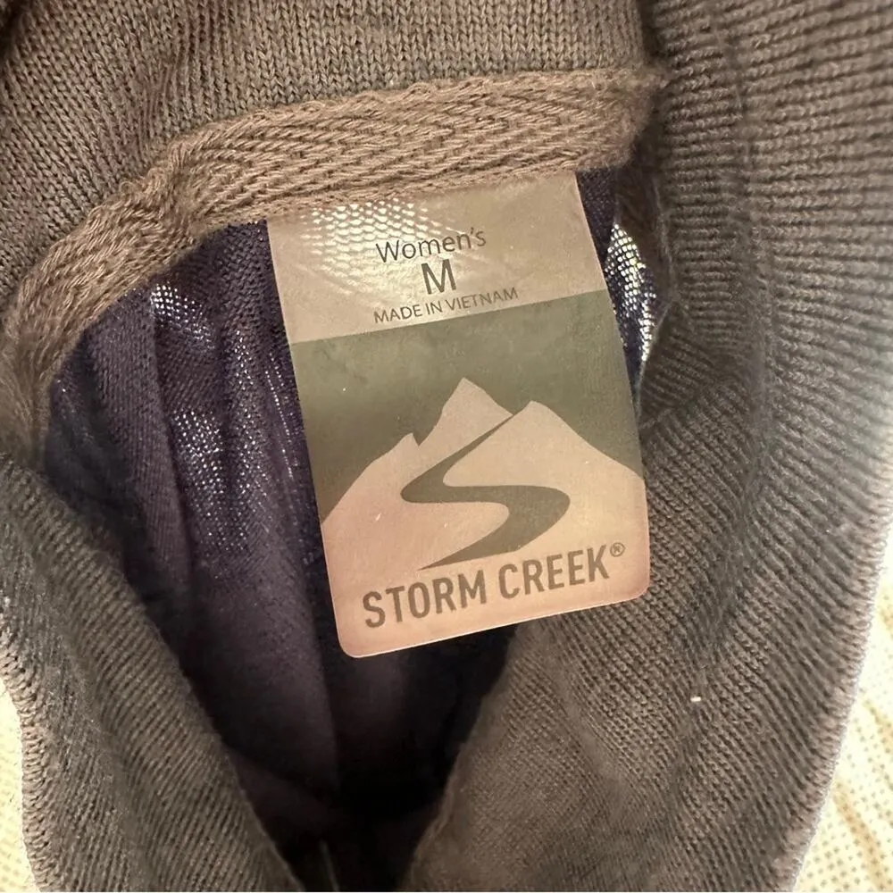 Storm Creek Founder Half Zip Sweatshirt Shirt Navy Medium Blue - Image 7