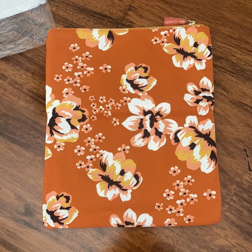 NEW Rachel Pally Reversible Vegan Leather Clutch Orange Handbag Bag NWT - Image 5