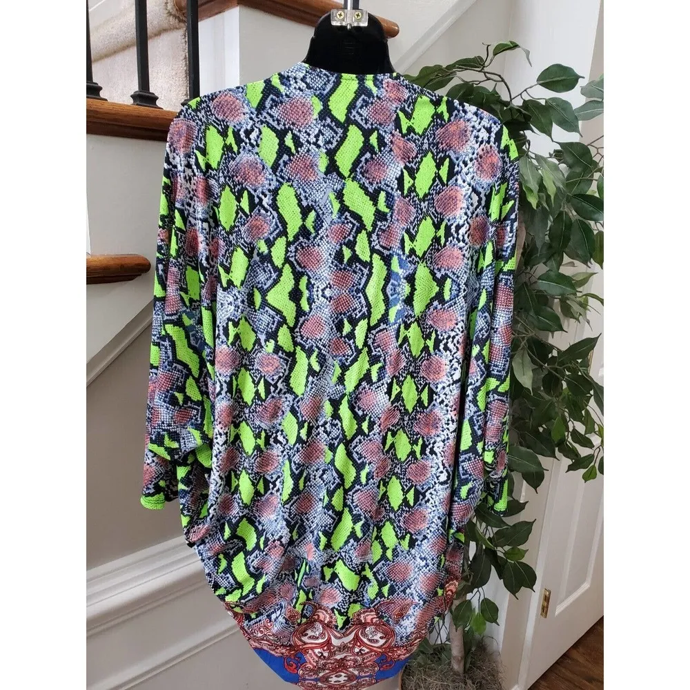 Jade Women's Multicolor Polyester Long Sleeve Top & Short 2 Piece Set Size S - Image 6