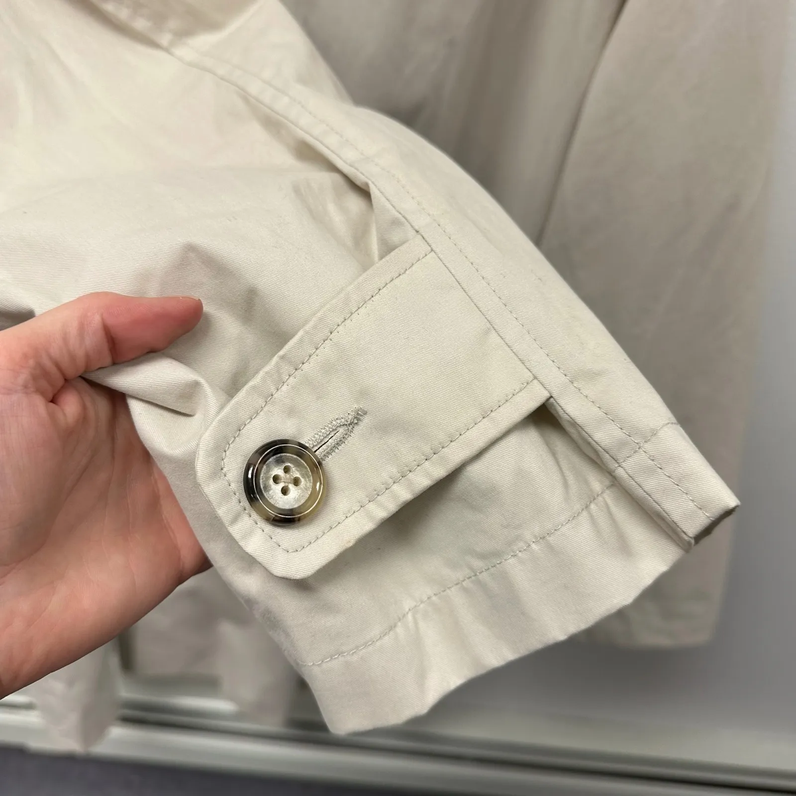 GAP Vintage Cotton Oversized Trench in Classic Khaki Size XL Dead Stock‎ - Image 6