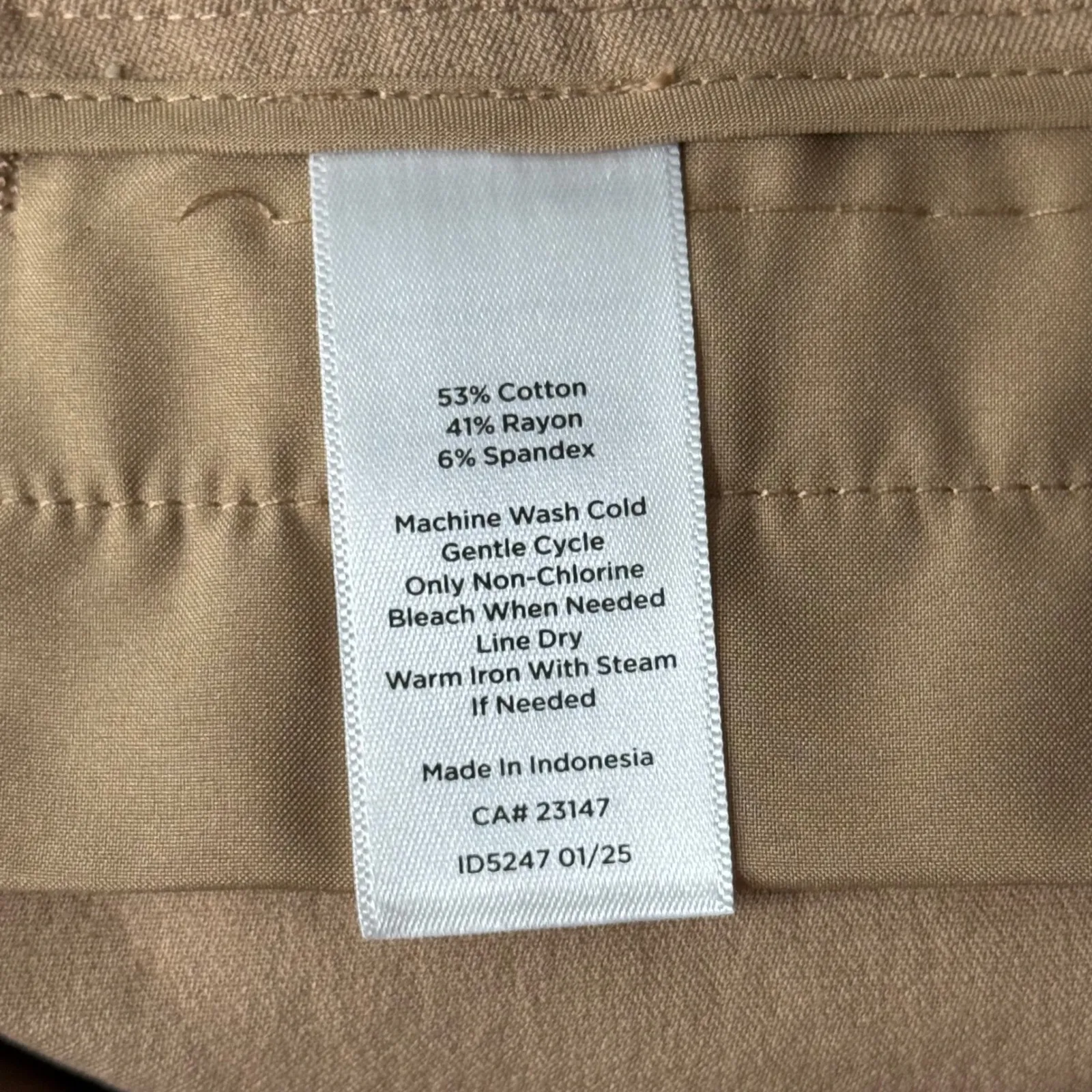 Talbots Chatham Slim Ankle Pants Curvy Fit Womens 12P Tan Camel Business Casual - Image 8